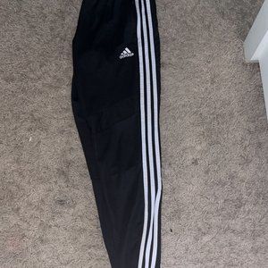 Women's Small Adidas Black and White Joggers